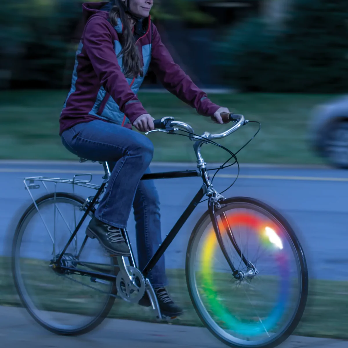 SpokeLit Rechargeable Disco-Select Wheel Light - Image 7