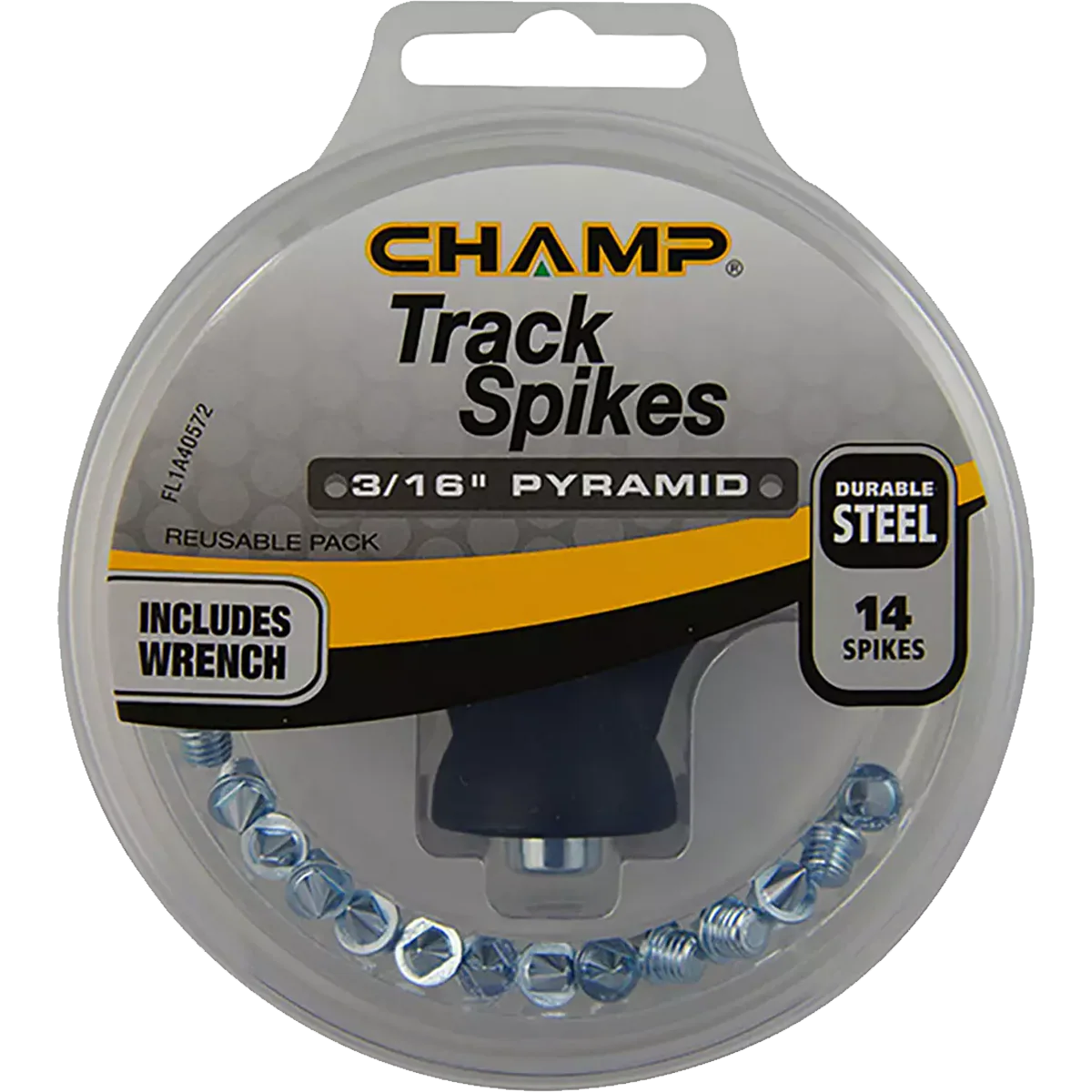 Steel Pyramid 3/16" Track Spikes