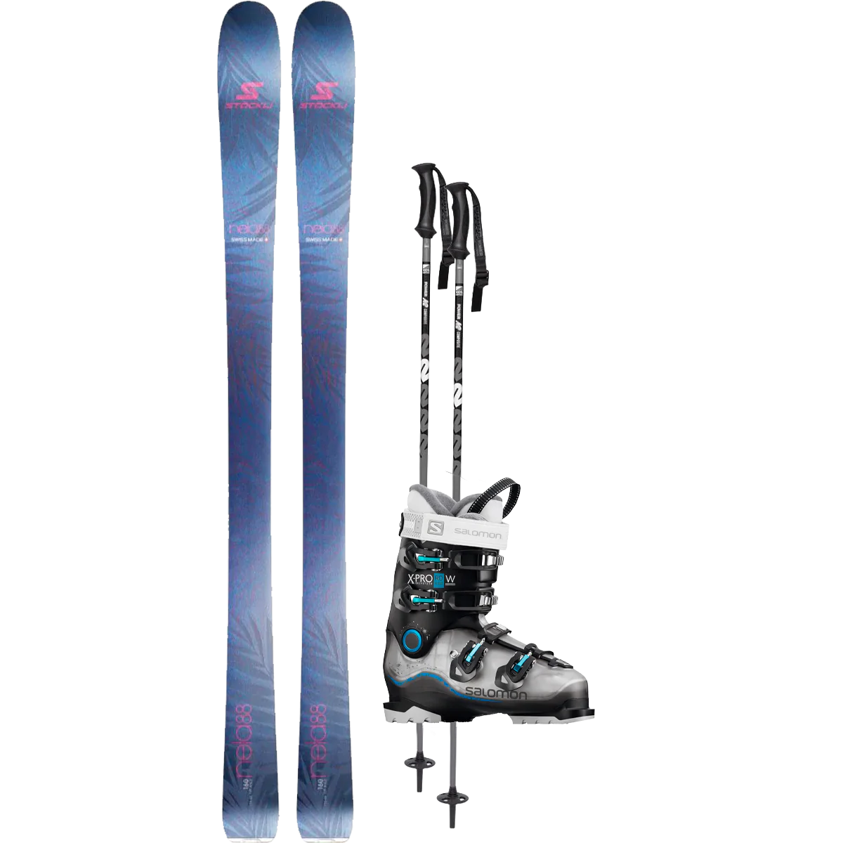 Stockli Women's Nela 88 Demo Ski Package