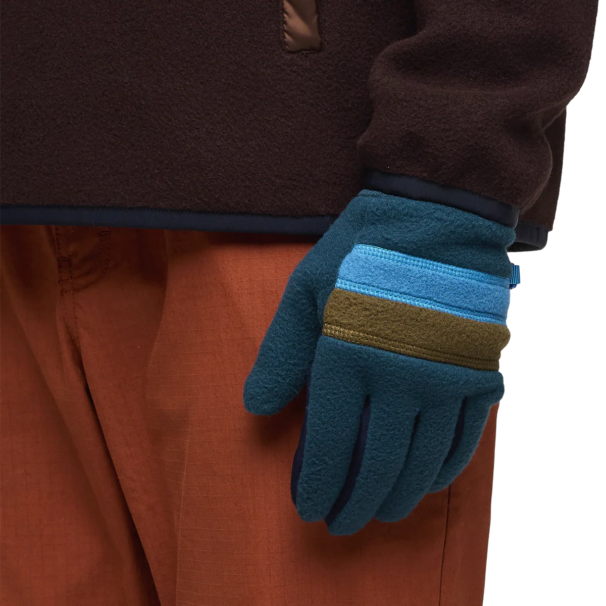 Men's Teca Fleece Full Finger Gloves - Image 6