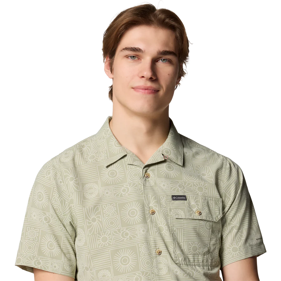 Men's Tech Trail Utility Print Woven Short Sleeve Shirt - Image 7