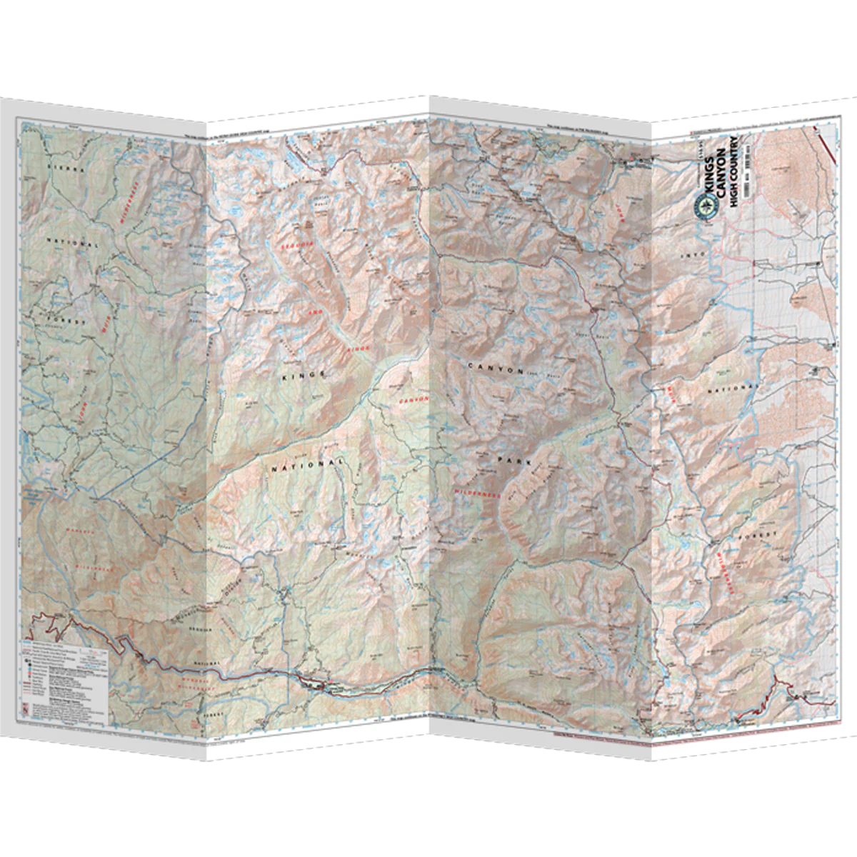 Sequoia - Kings Canyon High Country Map