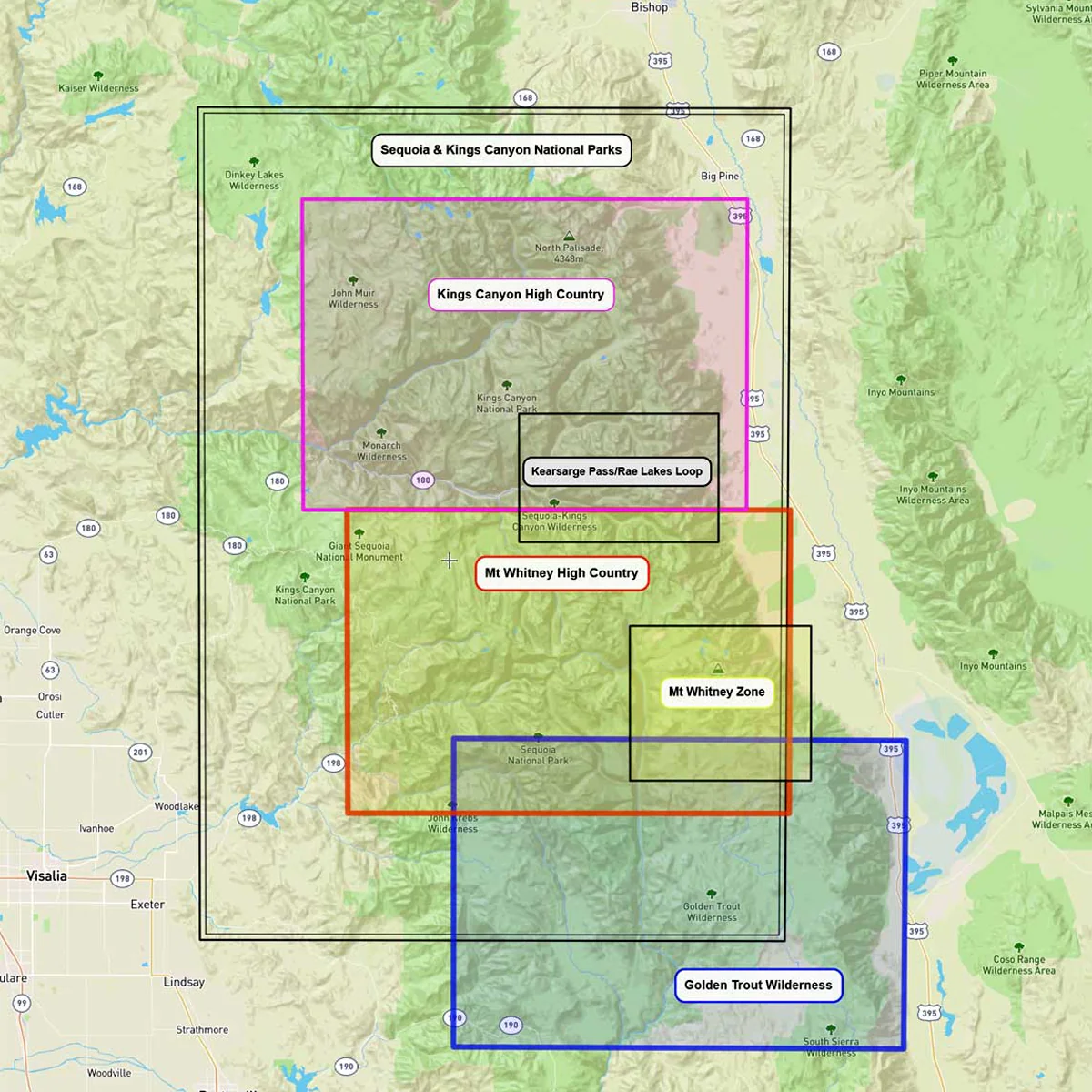 Sequoia - Kings Canyon High Country Map - Image 3