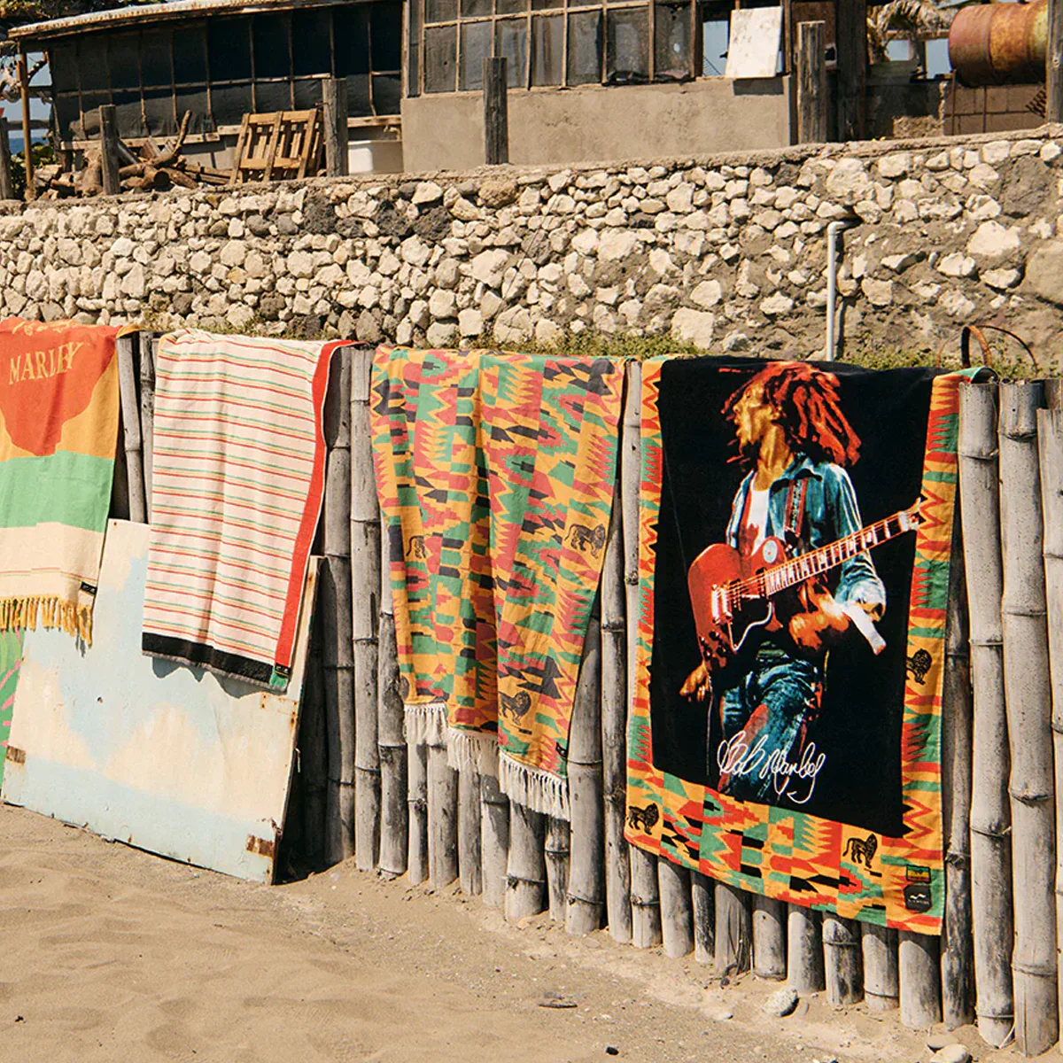 Bob Marley x Slowtide Trenchtown Beach Towel - Image 5