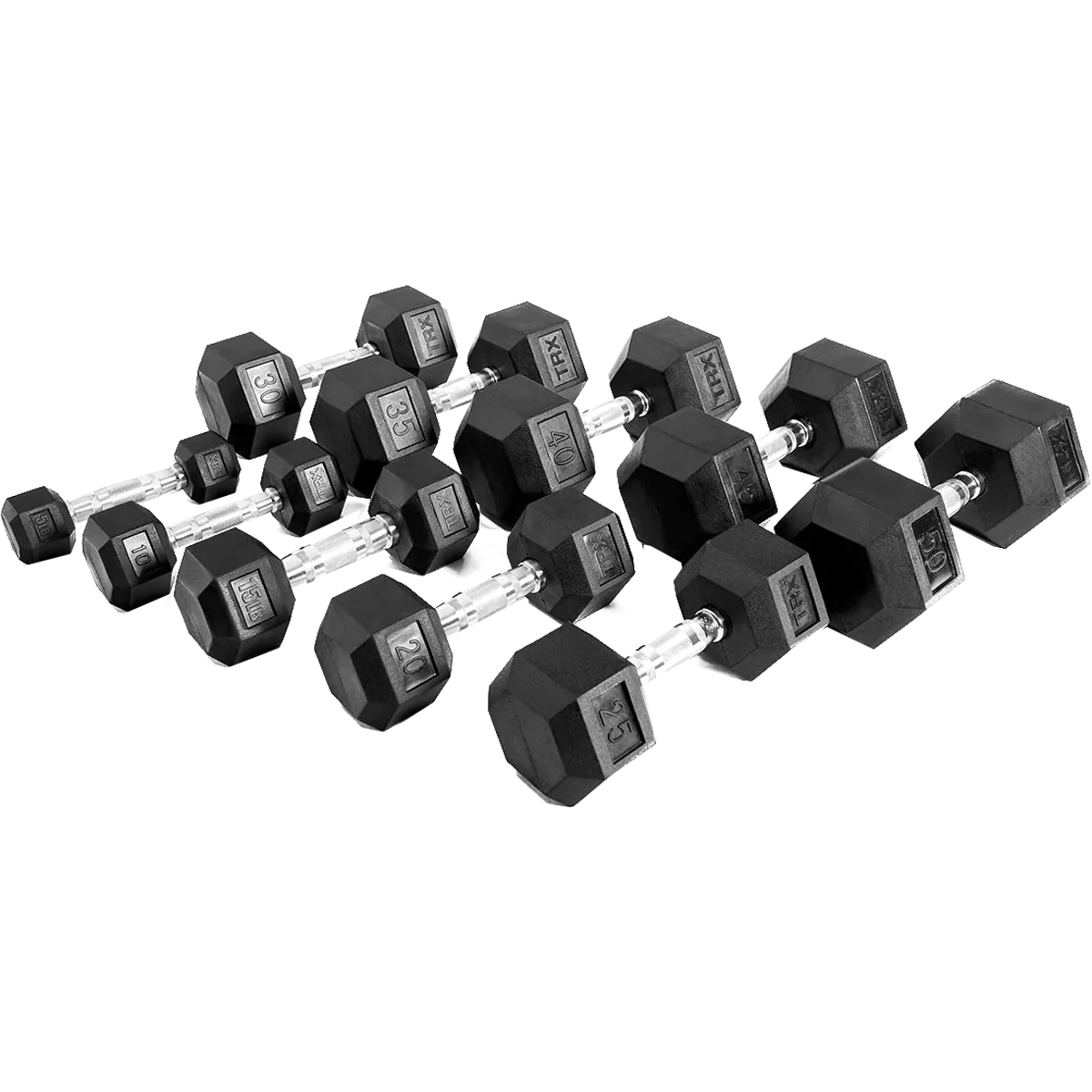 TRX Hex Rubber Dumbbell - 2.5 lb - Image 3