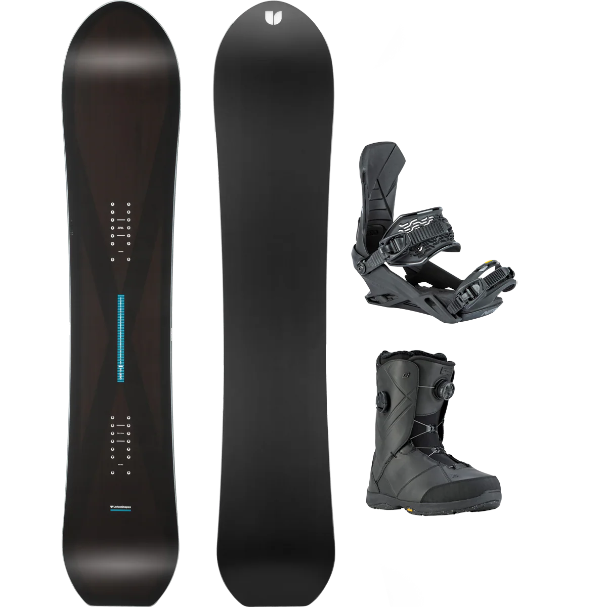 United Shapes Cadet Demo Snowboard Package