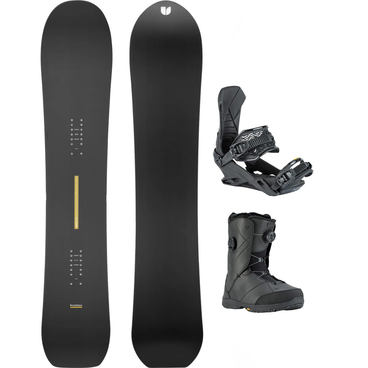 United Shapes Horizon Demo Snowboard Package