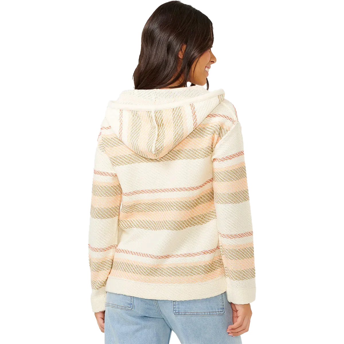 Women's Desert Dreams Striped Poncho - Image 3