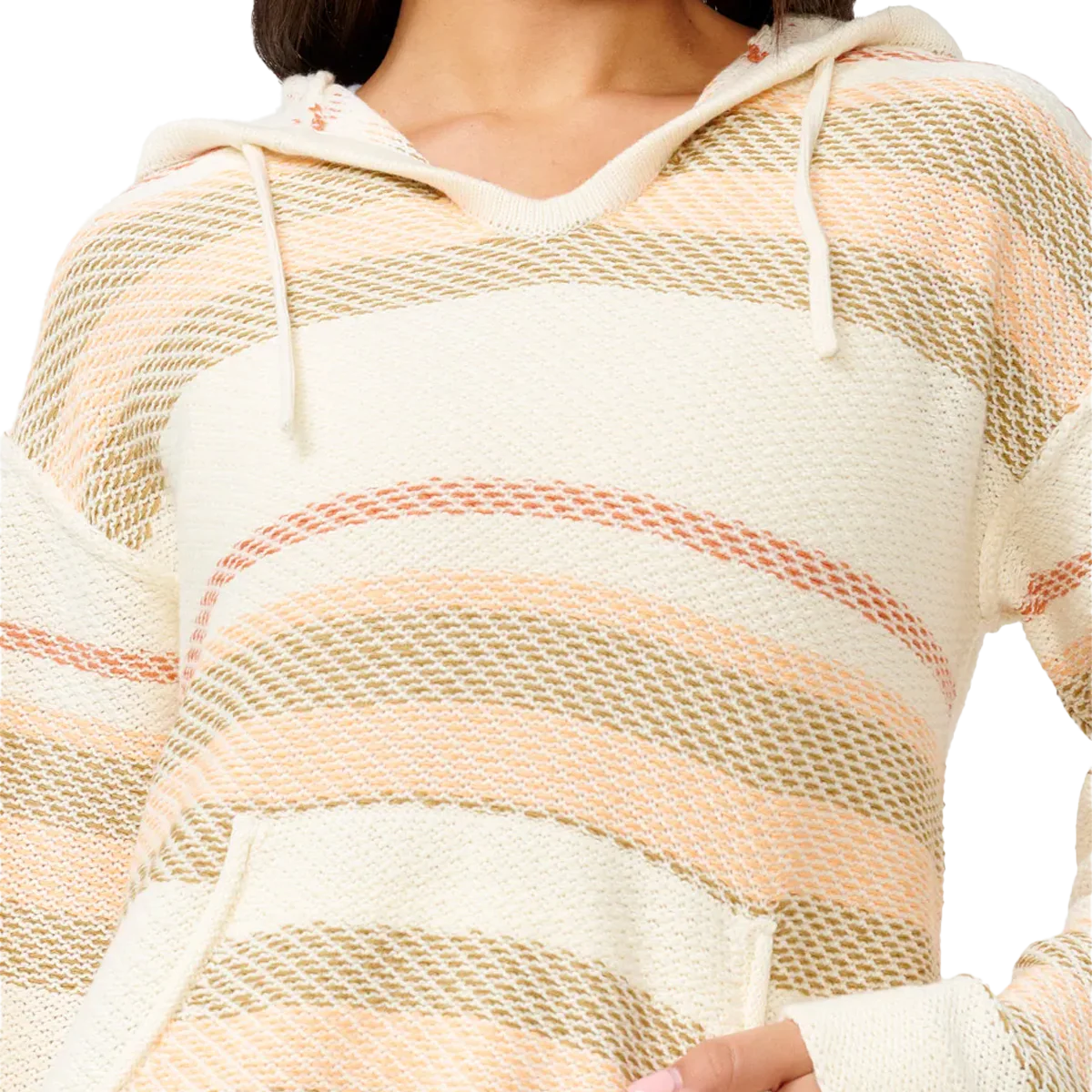 Women's Desert Dreams Striped Poncho - Image 4