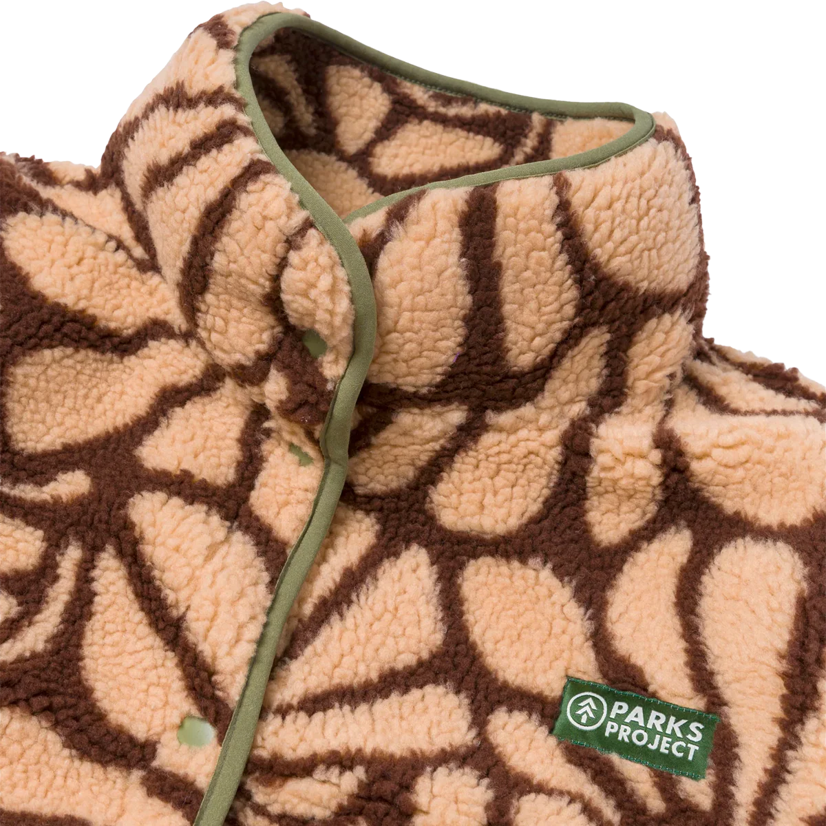 Women's Desert Wildflowers Fleece Jacket - Image 5