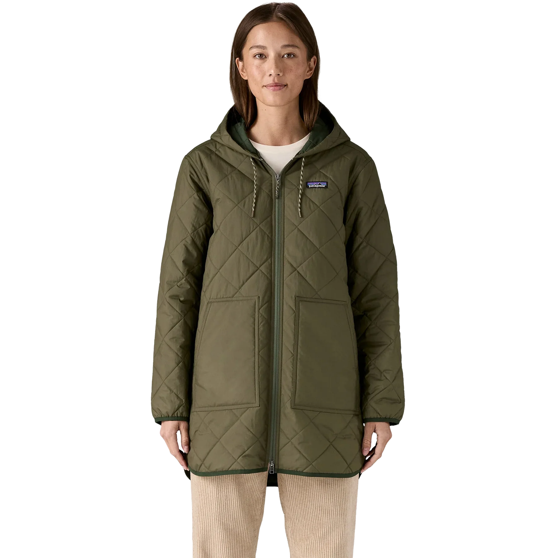 Women's Diamond Quilted Parka - Image 2