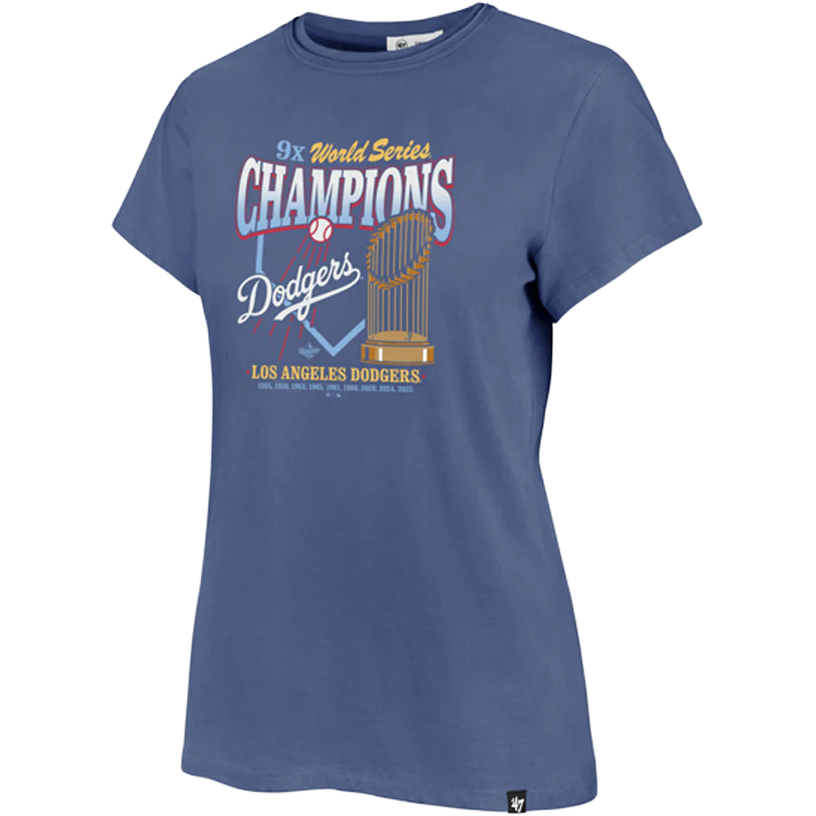 Women's Dodgers World Series Champs Franklin Tee