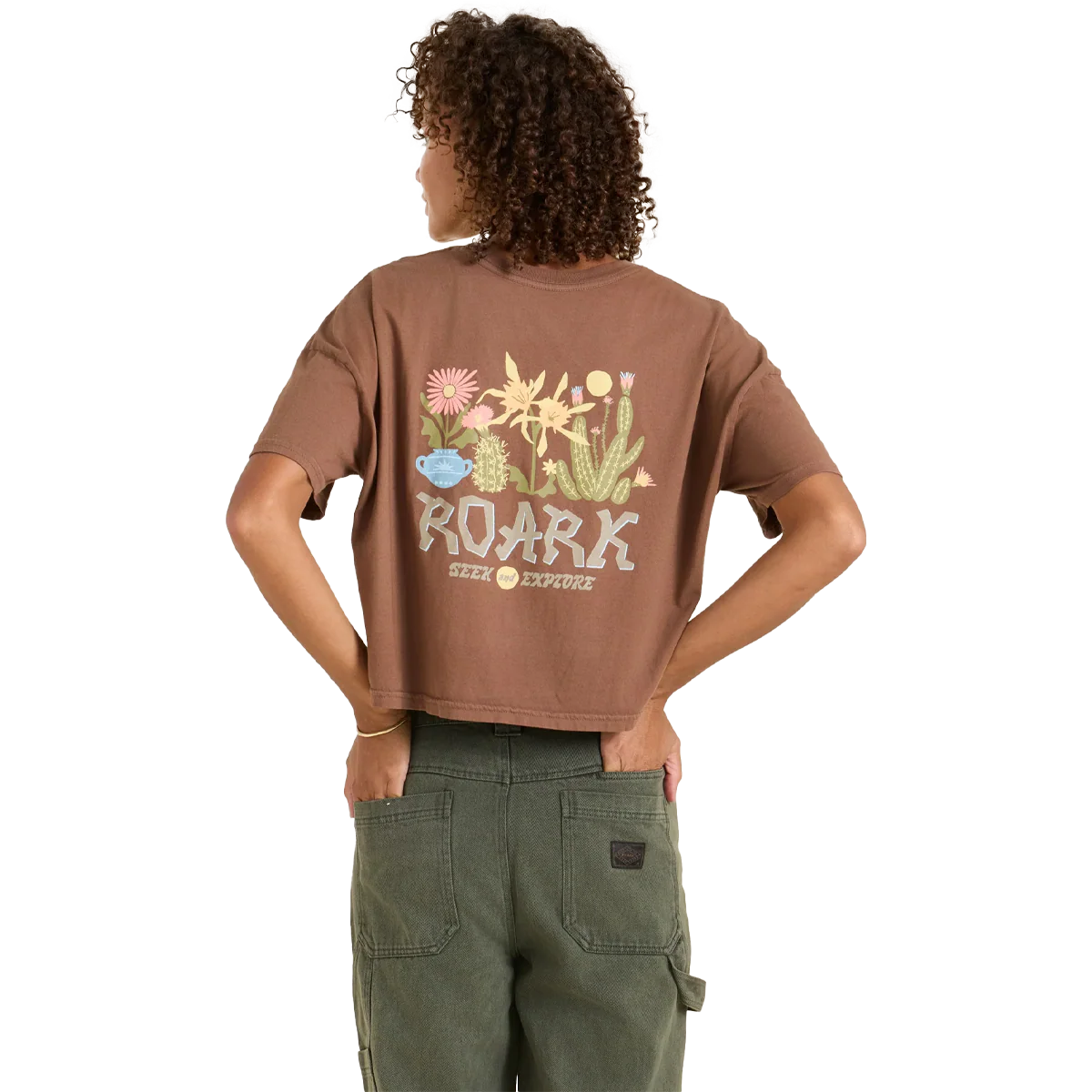 Women's Garden Seek Boxy Crop