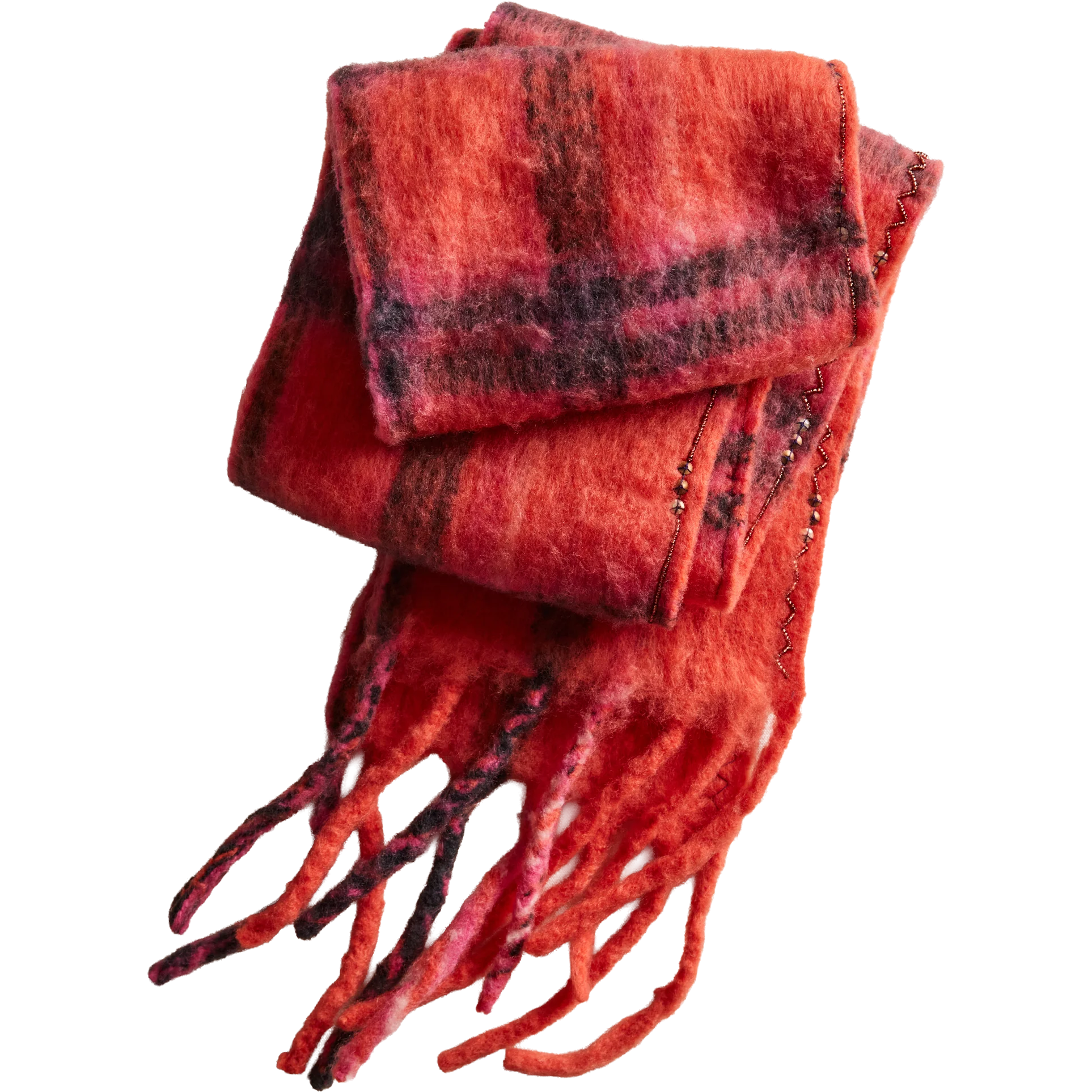 Women's Highland Plaid Skinny Scarf