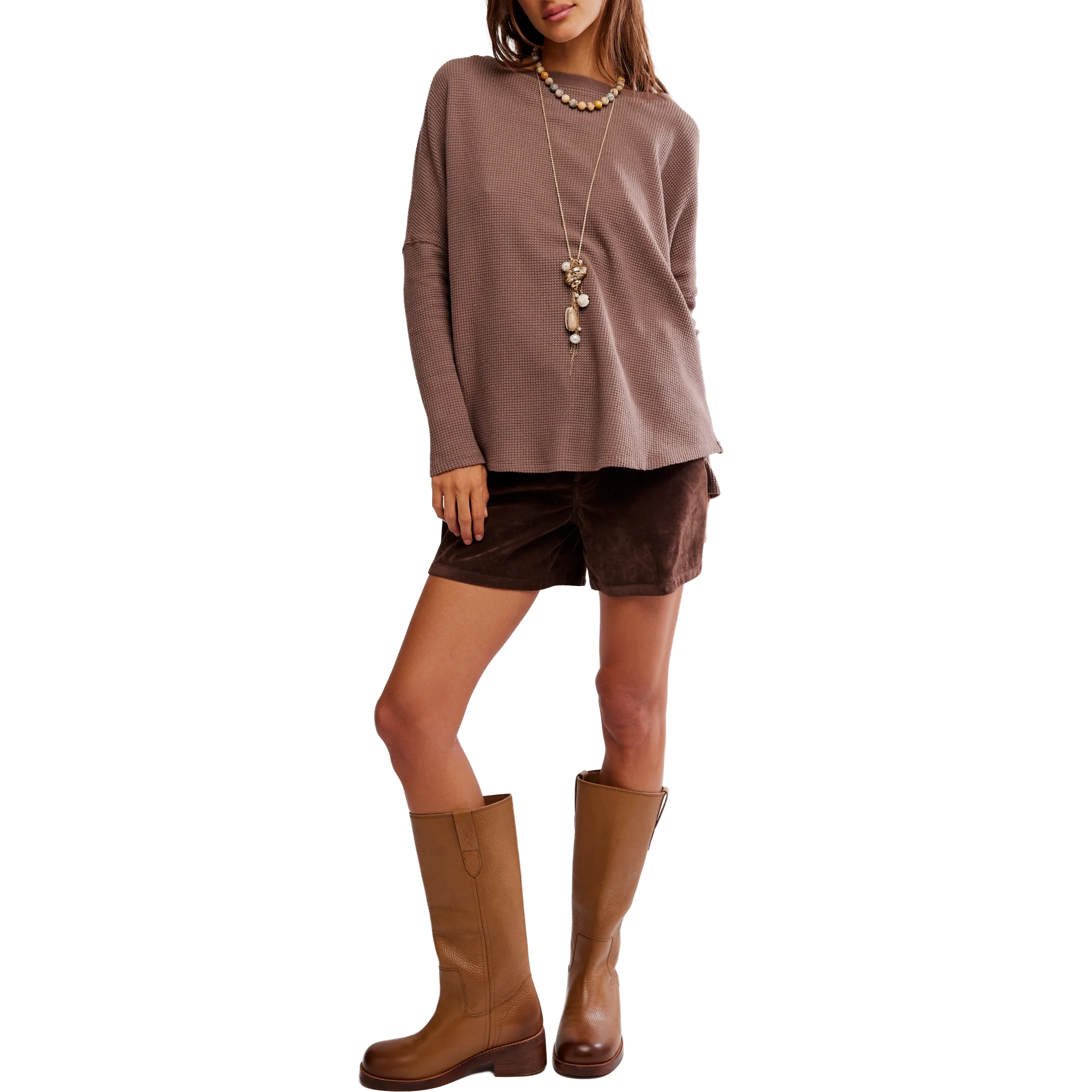 Women's Latte Blues Thermal Sold - Image 5