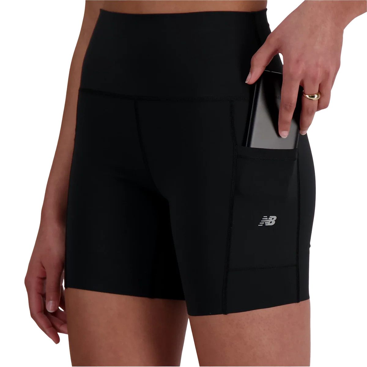 Women's NB Sleek High Rise Pocket 6" Short - Image 2