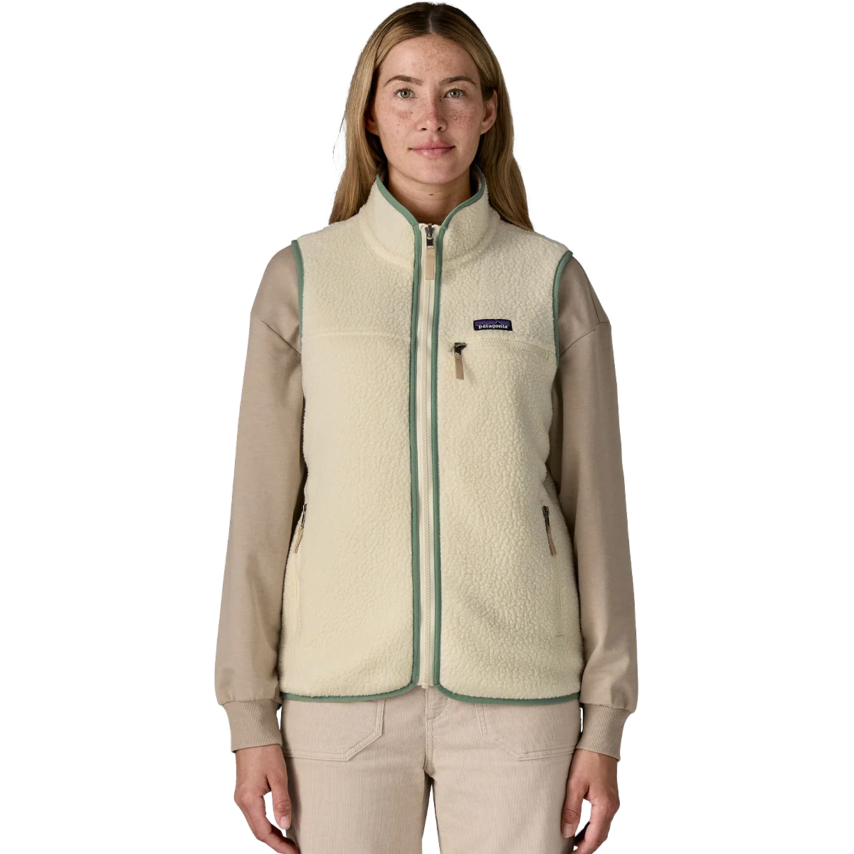 Women's Retro Pile Fleece Vest - Image 2
