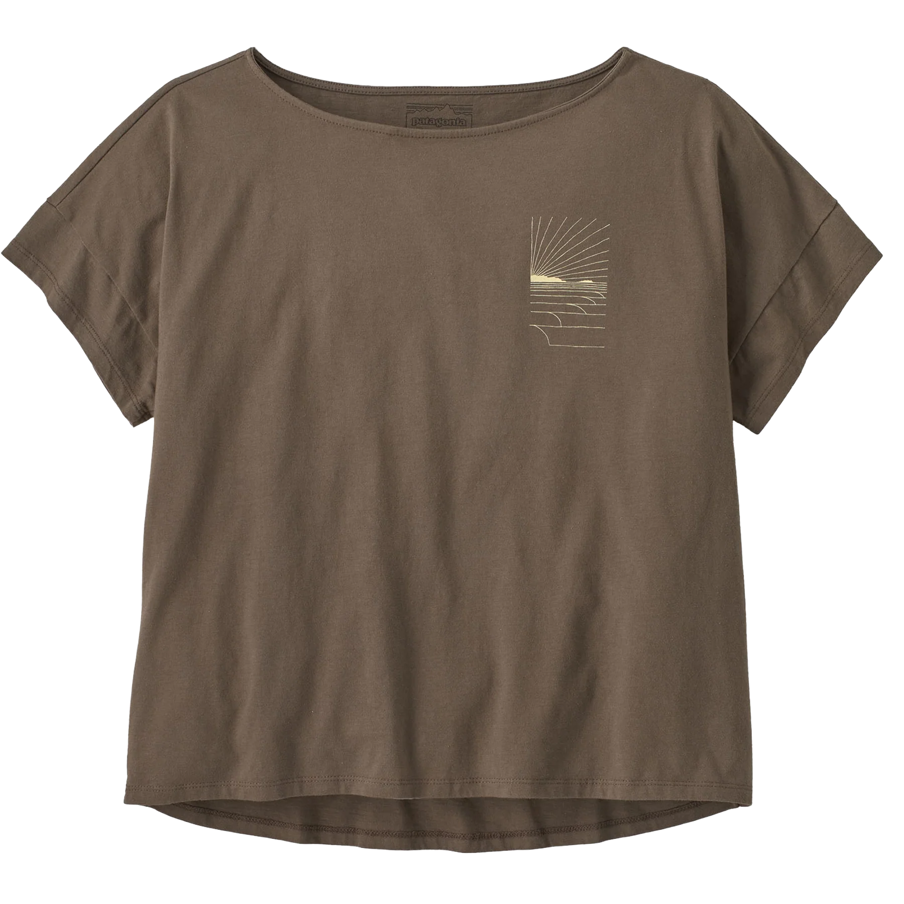 Women's Waves Rolling Relaxed Drop-Sleeve Organic Shirt