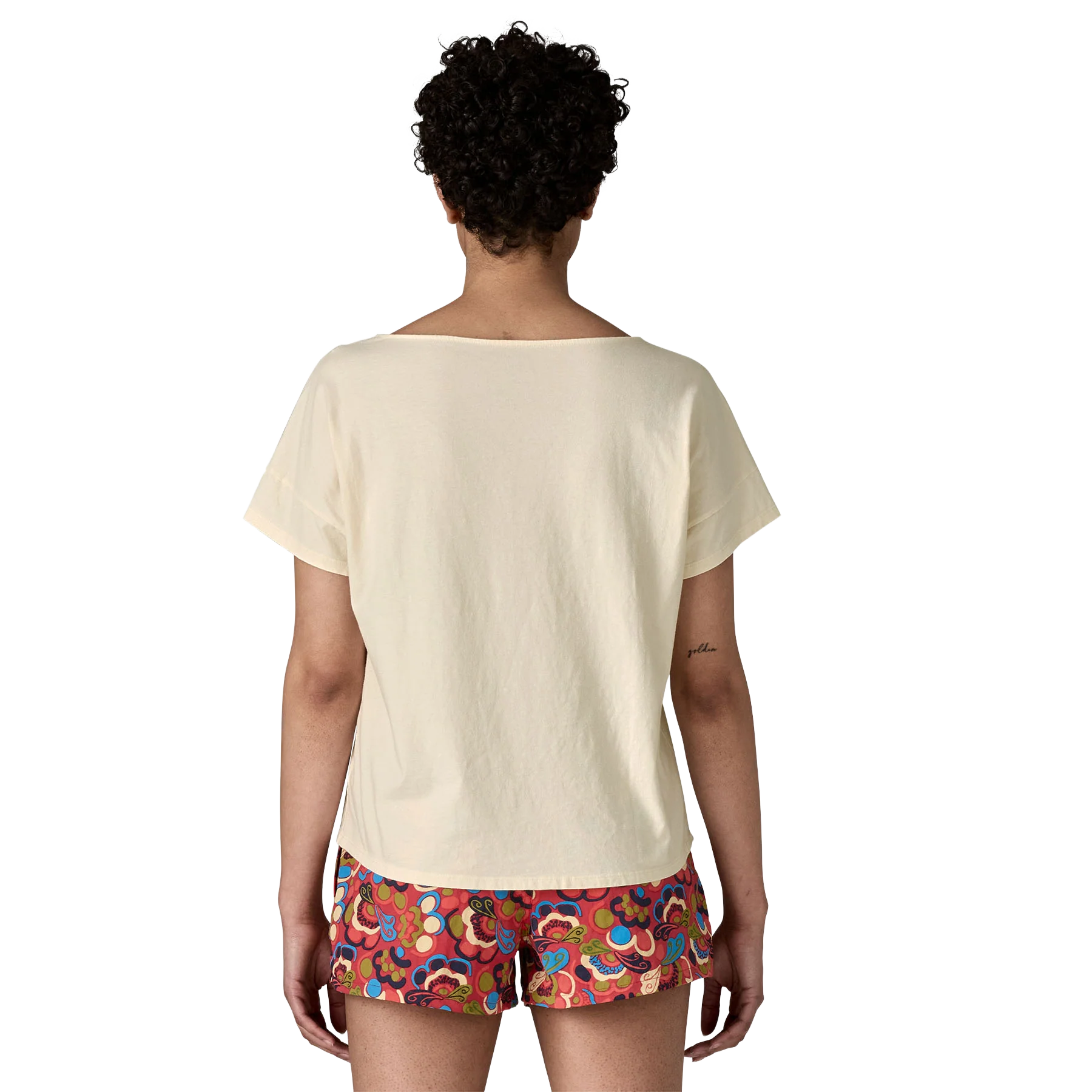 Women's Waves Rolling Relaxed Drop-Sleeve Organic Shirt - Image 3