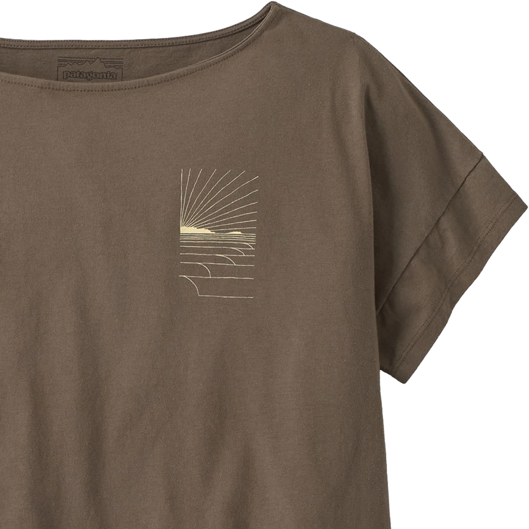 Women's Waves Rolling Relaxed Drop-Sleeve Organic Shirt - Image 4