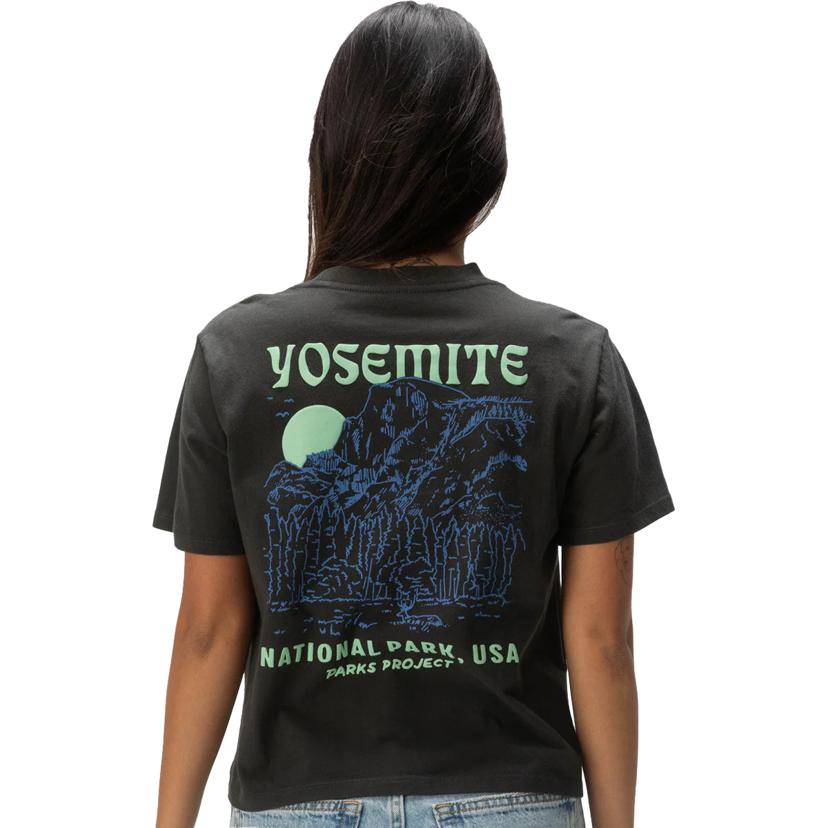 Women's Yosemite Puff Print Short Sleeve Boxy Tee