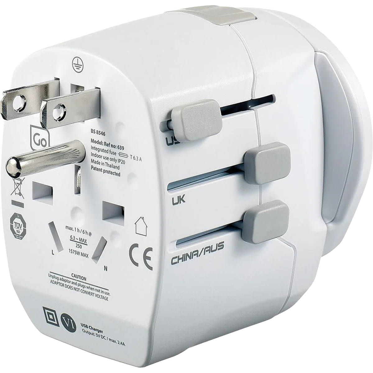 Worldwide Grounded Adaptor USB - Image 6