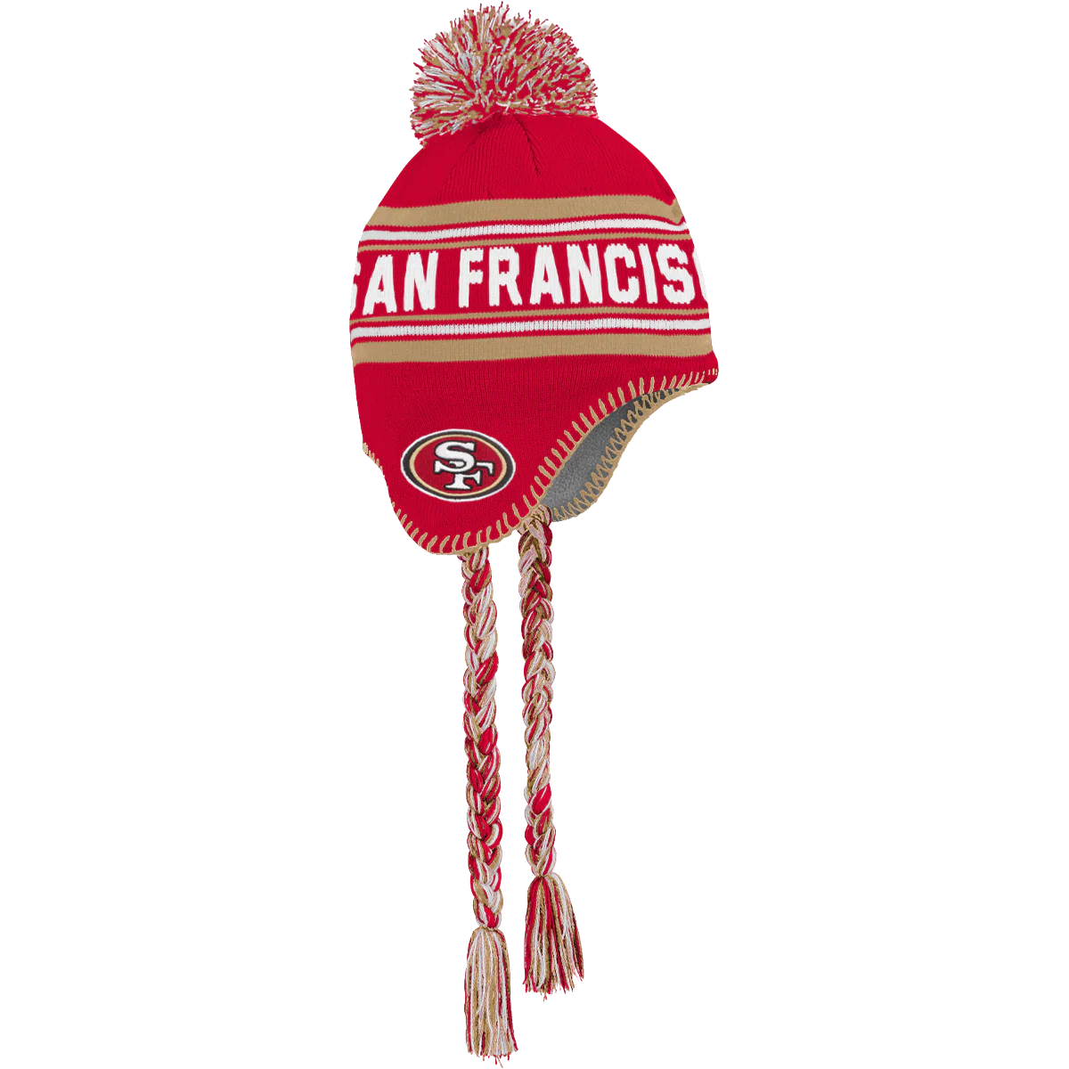 Youth 49ers Jacquard Tassel Knit with Pom