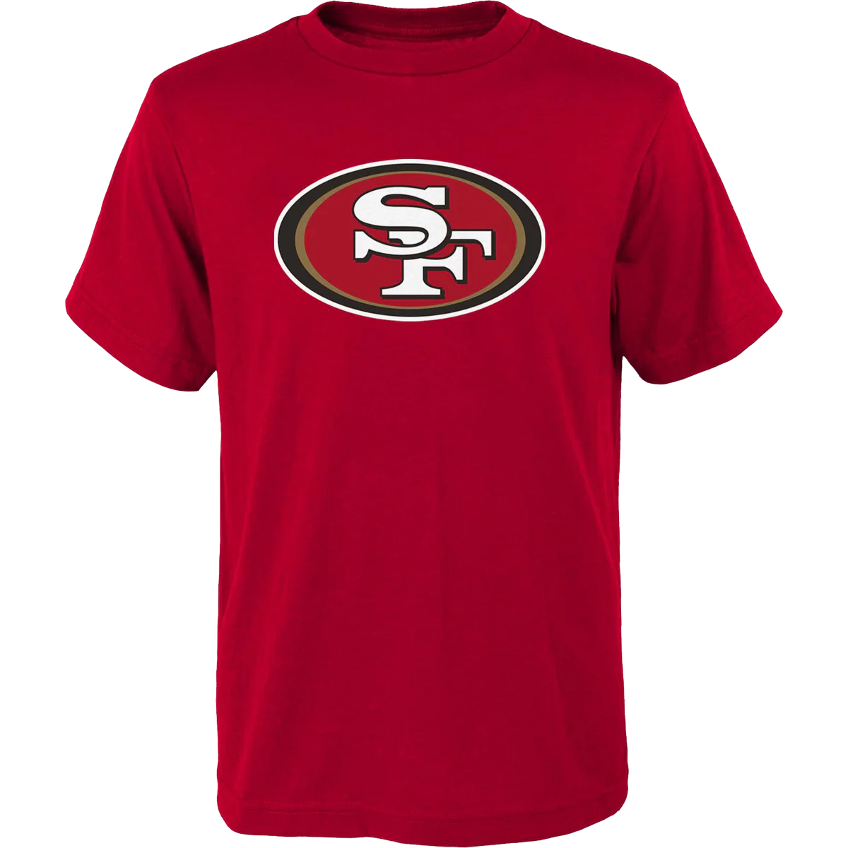 Youth 49ers Primary Logo Short Sleeve Cotton Tee - Image 2