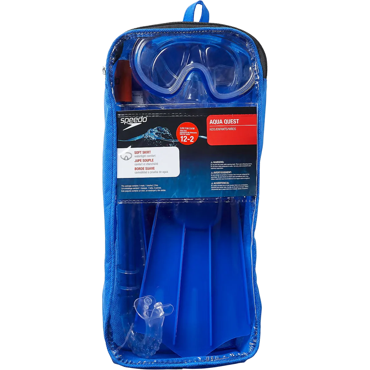 Youth Aqua Quest Mask Snorkel Fin Set - Image 2