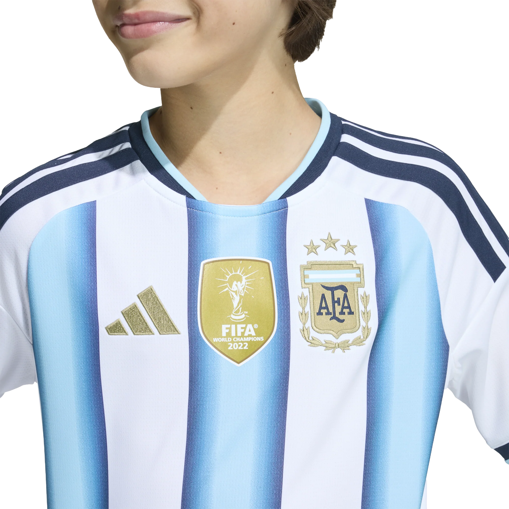 Youth Argentina AFA Home Replica Jersey - Image 3