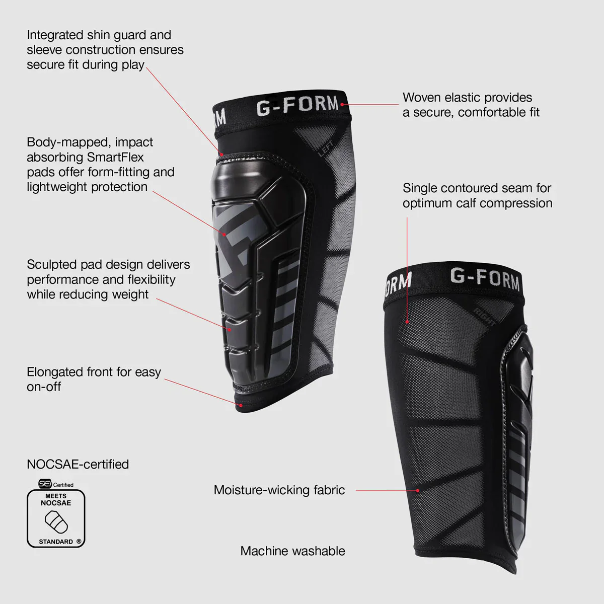 Youth Pro-S Vento Shin Guards - Image 3