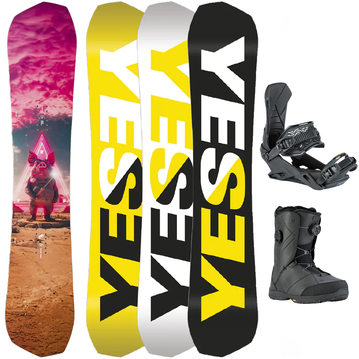 Yes Greats Demo Snowboard Package